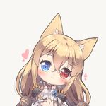  animal_ear_fluff animal_ears babydoll bangs black_gloves blue_eyes blue_flower blue_rose blush cat_ears chibi closed_mouth detached_collar eyebrows_visible_through_hair flower foreign_blue g41_(girls_frontline) girls_frontline gloves grey_background hair_between_eyes hair_ornament hands_up head_tilt heart heterochromia long_hair looking_at_viewer navel red_eyes rose simple_background solo very_long_hair white_babydoll 