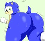  2018 butt digital_media_(artwork) hedgehog male mammal pixel_(artwork) sonic_(series) sonic_the_hedgehog streaker_(artist) sweat 