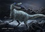  ankalt carcharodontosaurus digital_media_(artwork) dinosaur glowing lenika moon mummy reptile scalie teeth theropod undead zombie 