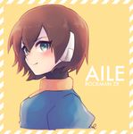  aile brown_hair commentary_request nfr_(nfr9000) rockman rockman_zx short_hair smile solo 