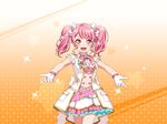  bang_dream! blush dress maruyama_aya pink_eyes pink_hair ribbon short_hair smile twintails 
