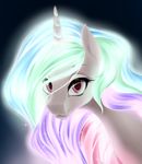  2018 dstears equine female feral friendship_is_magic hair horn looking_at_viewer mammal multicolored_hair my_little_pony princess_celestia_(mlp) smile solo unicorn 