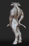  2011 3d_(artwork) anthro back_muscles bovine butt cattle cloven_hooves contrapposto digital_media_(artwork) digitigrade erection glans grey_background hand_on_butt hand_on_hip hand_on_penis hooved_fingers hooves horn humanoid_hands humanoid_penis looking_away male mammal model model_sheet muscular muscular_back muscular_male nude penis pose realistic rear_view retracted_foreskin sculpt simple_background solo standing tail_tuft tergos thick_neck three-quarter_view tuft uncut vein veiny_muscles zbrush 