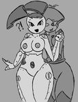  ! ? android anthro areola big_breasts breasts duo featureless_crotch female female/female humanoid jenny_wakeman machine monochrome my_life_as_a_teenage_robot navel nipples not_furry ok_k.o.!_let&#039;s_be_heroes open_mouth paylode robot shannon_(ok_k.o.!_let&#039;s_be_heroes) simple_background sketch smile thick_thighs wide_hips 