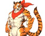  abs anthro biceps captainjohkid digital_media_(artwork) feline flakjacket0204 fur hi_res kemono male mammal muscular nude pecs scarf simple_background standing tiger 