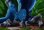  2018 2_toes after_sex animal_genitalia ass_up avian barefoot beak big_feet bird blu_(rio) blue_feathers blue_macaw brown_eyes butt claws cloaca cloaca_juice cum cum_on_beak cum_on_feet cum_string detailed_background exposed feathered_wings feathers feral fol foot_fetish foot_focus footjob grass hi_res hindpaw horizontal_cloaca lying macaw male nude parrot paws presenting presenting_cloaca raised_tail rio sex smile solo toe_claws toes wings 