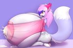  big_breasts breast_expansion breasts canine clothing fox growth huge_breasts hyper hyper_breasts lactating mammal mazzlerazz milk tight_clothing 