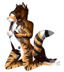  2018 alex_marx alexthecatte black_fur breasts brown_fur brown_hair duo equine eyes_closed feline female fingering fur hair horse male male/female mammal navel orange_fur pawprint romantic stal striped_fur striped_tail stripes thelostkarst86 tiger vaginal vaginal_fingering 