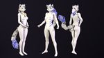  3d_(artwork) cat digital_media_(artwork) feline female fur invalid_color katerine mammal nipples nude solo source_filmmaker standing warfaremachine white_fur 