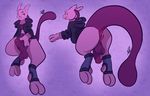  anthro anus balls bent_over bottomless butt clothed clothing cum cum_on_penis cum_string erection fan_character floating footwear half-closed_eyes humanoid_penis kinkycore legendary_pok&eacute;mon looking_away looking_back male mewtwo mostly_nude nintendo pat_(lapatte) penis pink_eyes pok&eacute;mon pok&eacute;mon_(species) precum smile solo sweater thick_thighs tongue tongue_out uncut video_games 