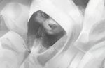  anthro cape cat clothing feline greyscale lofi mammal monochrome portrait smile smirk solo 