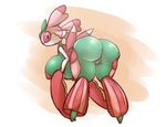  2017 antennae anthro areola arthropod big_breasts big_butt big_eyes biped black_eyes breasts butt elfdrago female flora_fauna green_body hi_res huge_breasts insect insect_wings looking_at_viewer looking_back lurantis mantis multicolored_body nintendo noseless pink_body pink_stripes plant pok&eacute;mon pok&eacute;mon_(species) pok&eacute;morph presenting presenting_pussy pussy red_body red_sclera shaded simple_background slit_pupils solo striped_body stripes thick_thighs video_games white_body wings 