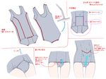  diagram fishing_hook highres original sakuya_tsuitachi school_swimsuit school_swimsuit_flap swimsuit translation_request 