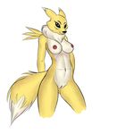  abs breasts digimon fearoftheduck female nipples nude pussy renamon solo 