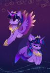  2018 digital_media_(artwork) equine eyelashes eyes_closed feathered_wings feathers female feral friendship_is_magic hair hooves horn magnaluna mammal my_little_pony purple_eyes purple_feathers purple_hair smile solo twilight_sparkle_(mlp) winged_unicorn wings 