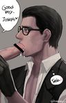  2boys blush cum drooling erection glasses male_focus multiple_boys penis saliva sebastian_castellanos solo_focus the_evil_within yaoi 