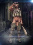  1boy 3d chris_redfield full_body hat male_focus penis resident_evil solo source_filmmaker undressing 