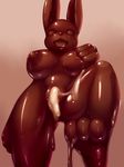  1girl artist_request chocolate cum furry rabbit valentine 