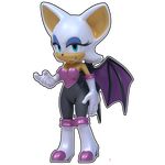  2018 3d_(artwork) anthro bat breasts clothed clothing digital_media_(artwork) eyelashes female makeup mammal rotalice2 rouge_the_bat smile sonic_(series) wings 