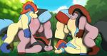  anal anal_penetration anthro balls equine feral keldeo male male/male mammal nintendo penetration pok&eacute;mon pok&eacute;mon_(species) video_games wellek 