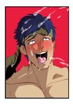  1boy ahegao blue_hair booty_electric bukkake cum cum_in_mouth facial fire_emblem heart_eyes ike male_focus open_mouth solo_focus tagme tongue tongue_out yaoi 