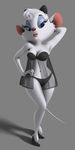  2018 3d_(artwork) animated anthro babydoll bedroom_eyes biped black_bottomwear black_clothing black_topwear bra breasts camera_flash cheek_tuft cleavage clothed clothing digital_media_(artwork) disney eyelashes eyeshadow female footwear front_view full-length_portrait fur grey_background hair hair_bow hair_ribbon half-closed_eyes hand_behind_head hand_on_hip high_heels humanoid_hands lighting lingerie lipstick long_tail looking_down loop makeup mammal medium_breasts midriff miss_kitty_mouse miss_kitty_mouse_(artist) mouse navel panties photoshoot pinup portrait pose raised_arm red_nose ribbons rodent seductive shadow sheer_clothing shoes short_hair simple_background skimpy small_waist smile solo standing tailwag the_great_mouse_detective thin_tail translucent transparent_clothing tuft underwear white_fur white_hair white_tail wide_hips 