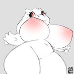  2018 5_fingers anthro big_breasts big_nipples biped boss_monster breasts caprine digital_media_(artwork) eyelashes female front_view fur goat grey_background horn long_ears mammal navel nipples nude pink_nipples portrait red_eyes signature simple_background solo standing thick_thighs three-quarter_portrait toriel undertale video_games voluptuous white_fur white_horn wide_hips xylas 