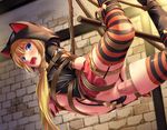  bondage breasts cameltoe censored digdug006 garter_belt navel nipples panties penis pussy rope sennen_sensou_aigis seven_(sennen_sensou_aigis) sex stockings thighhighs underwear 