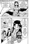  2018 anteater anthro breasts canine cigar clothed clothing comic daigaijin dialogue english_text female fox furryfight_chronicles hyena kalita_(furryfight_chronicles) koala male mammal marsupial roda_kira text 
