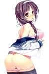  ass bra panty_pull pantyhose undressing yuuki_hagure 