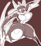  2018 action_pose amphibian big_breasts bouncing_breasts breasts fdokkaku featureless_breasts female frog greninja long_tongue nintendo nude pok&eacute;mon pok&eacute;mon_(species) pose solo thick_thighs tongue video_games water_shuriken 