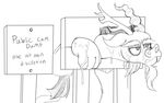  2016 cum discord_(mlp) draconequus english_text fangs friendship_is_magic horn male mcsweezy my_little_pony public_use sign sketch solo stocks text 