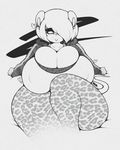  &lt;3 2017 anthro big_breasts big_butt black_and_white blush breasts butt cleavage cleavage_overflow clothed clothing digital_media_(artwork) ear_piercing female huge_breasts looking_at_viewer mammal monochrome mouse nipple_bulge piercing rodent shirt simple_background sitting slit_pupils smutbunny solo tank_top teiz_(rockerchara) thick_thighs track_jacket voluptuous white_background wide_hips yoga_pants 