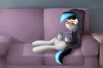  bat_pony book brisky digital_media_(artwork) equine eyewear female feral glasses horse hybrid mammal marsminer my_little_pony pony reading sofa solo 