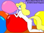  areola balloon_fetish balloons breasts butt david_frangioso erect_nipples female inflation mammal minerva_mink mink mustelid nipples nude 