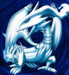  ambiguous_gender blue-eyes_white_dragon blue_eyes cosmo_(artist) dragon feral fur hybrid legendary_pok&eacute;mon nintendo open_mouth pok&eacute;mon pok&eacute;mon_(species) reshiram solo teeth text translated video_games white_fur yu-gi-oh 