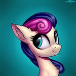  2017 absurd_res bonbon_(mlp) digital_media_(artwork) earth_pony equine eyelashes female feral friendship_is_magic fur hair hi_res horse mammal multicolored_hair my_little_pony pony setharu smile solo two_tone_hair 