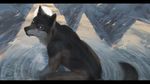 2018 anthro blue_eyes canine human mammal rakan scar terry_grimm transformation were werewolf wolf 