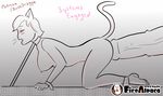 animated bulge cat duskdragyn extreme feline female living_condom machine mammal monochrome 