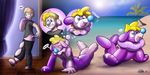  2018 alternate_color animate_inanimate beach clothed clothing digital_drawing_(artwork) digital_media_(artwork) hi_res human inflatable inflation living_inflatable male mammal marine nintendo nude open_mouth pinniped pok&eacute;mon pok&eacute;mon_(species) popplio redflare500 rubber seaside sequence shiny smile solo sound_effects speech_bubble story story_in_description teeth text torn_clothing transformation video_games 