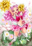  :d bow cure_yell double_bun flower full_body hair_flower hair_ornament hair_ribbon happy heart heart_hair_ornament highres hugtto!_precure layered_skirt lewis_mclaren long_hair looking_at_viewer magical_girl midriff navel nono_hana open_mouth panties petals pink_eyes pink_footwear pink_hair pink_panties pink_shirt pink_skirt pom_poms precure red_ribbon ribbon shiny shiny_skin shirt shoes skirt sleeveless sleeveless_shirt smile solo thighhighs underwear white_bow white_legwear 