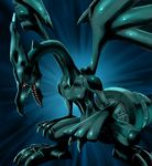  ambiguous_gender claws cosmo_(artist) dragon feral legendary_pok&eacute;mon nintendo open_mouth pok&eacute;mon pok&eacute;mon_(species) red-eyes_black_dragon red_eyes scalie sharp_teeth solo teeth video_games wings yu-gi-oh zekrom 