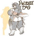 anthro big_breasts boots breasts butt canine clothed clothing female footwear jintonic mammal obese overweight solo standing tight_clothing 