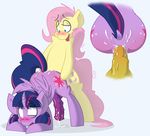  2014 anal anal_penetration animal_genitalia animal_penis anus blush butt cum cum_in_ass cum_inside cutie_mark dickgirl dickgirl/dickgirl duo equine equine_penis erection feathered_wings feathers feral fluttershy_(mlp) friendship_is_magic fur hair horn intersex intersex/intersex mammal multicolored_hair my_little_pony nude penetration penis pink_hair purple_eyes purple_fur purple_hair sex shadow simple_background standing tongue twilight_sparkle_(mlp) two_tone_hair vein white_background winged_unicorn wings yellow_fur youwannaslap 