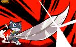  cat feline mammal melee_weapon morgana_(persona) patreon persona_5 sword weapon zenmigawa 