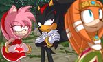  &lt;3 amy_rose anthro clothing echidna female gloves hedgehog male mammal monotreme naughty_face shadow_the_hedgehog smile sonic_(series) tikal_the_echidna video_games xibalbapiixan 