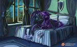  bed equine fan_character female friendship_is_magic hair horn horse kirillk long_hair mammal my_little_pony night nintendo nintendo_entertainment_system nyx_(mlp) pony purple_hair twilight_sparkle_(mlp) unicorn video_games wallpaper winged_unicorn wings 