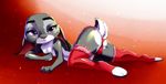  1girl furry judy_hopps purple_eyes rabbit solo zigrock zootopia 