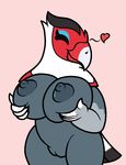  &lt;3 2018 amelia_(animal_crossing) animal_crossing anthro areola avian beak big_breasts bird breasts digital_media_(artwork) eyes_closed feathers female holding_breast huge_breasts mammal mr.under nintendo nipples nude pussy simple_background slightly_chubby smile solo thick_thighs video_games 