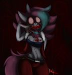  blood canine creepy deviantart female mammal psychopath thick_thighs wolf 